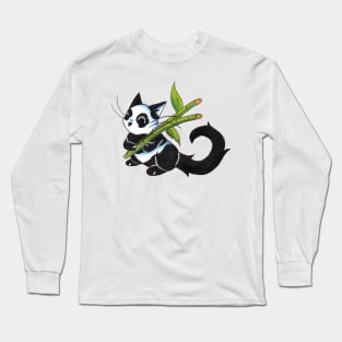 Panda Cat Long Sleeve T-Shirt